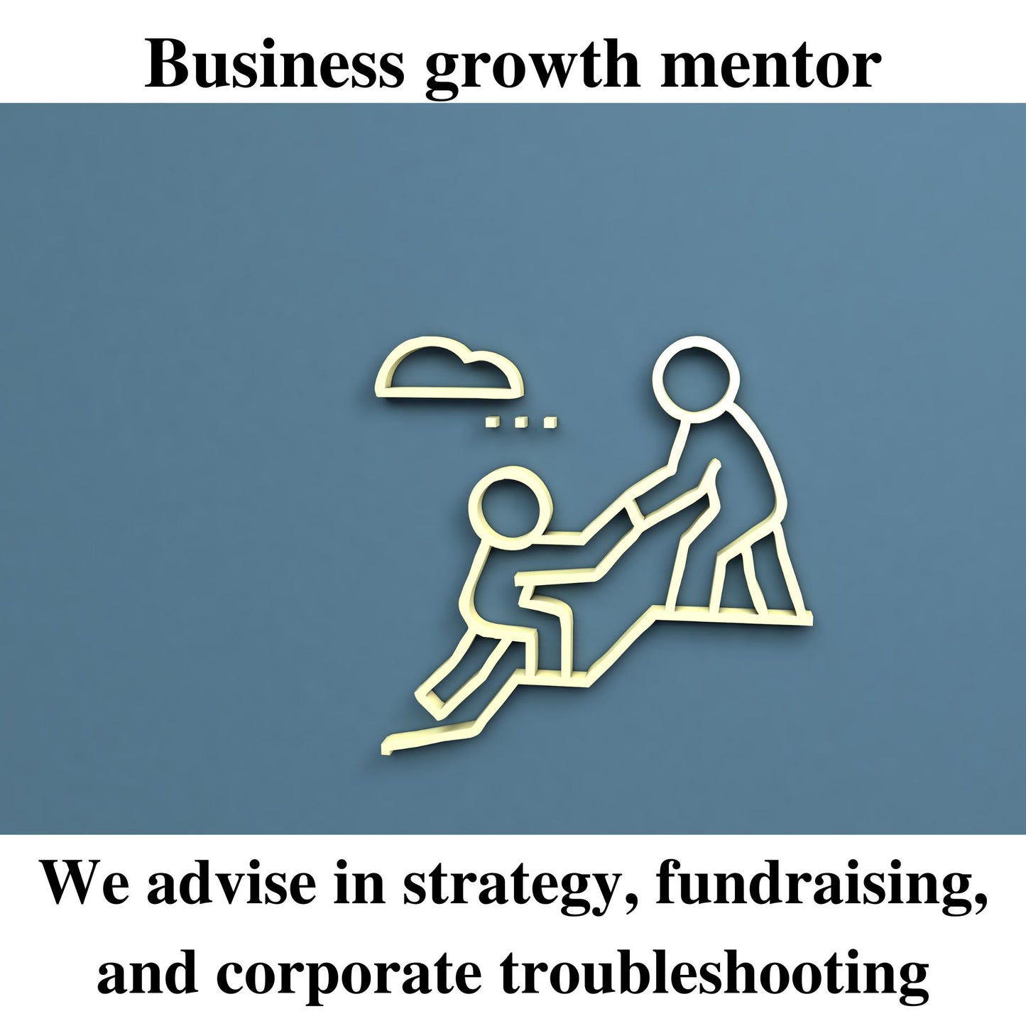 We advise in strategy, fundraising, and corporate troubleshooting.